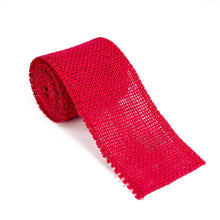 Load image into Gallery viewer, 2 yd. Burlap Ribbon Roll Red