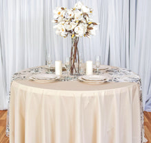 Load image into Gallery viewer, Bargain 108 In. Round Polyester Tablecloth Beige