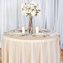 Load image into Gallery viewer, Bargain 120 In. Round Polyester Tablecloth Beige