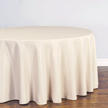 Load image into Gallery viewer, Bargain 120 In. Round Polyester Tablecloth Beige