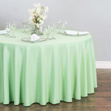 Load image into Gallery viewer, 132 in. Round Polyester Tablecloth Hemlock