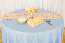 Load image into Gallery viewer, Bargain 108 In. Round Polyester Tablecloth Baby Blue