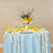 Load image into Gallery viewer, Bargain 108 In. Round Polyester Tablecloth Baby Blue