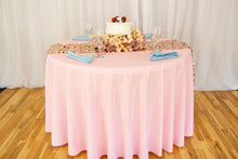 Load image into Gallery viewer, Bargain 108 In. Round Polyester Tablecloth Pink