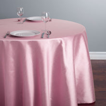 Load image into Gallery viewer, 108 in. Round Shantung Silk Tablecloth Pink