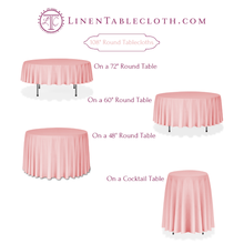 Load image into Gallery viewer, 108 in. Round Satin Tablecloth (14 Colors)