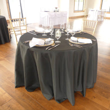 Load image into Gallery viewer, 108 in. Round Polyester Tablecloth (20 Colors)