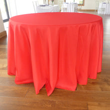 Load image into Gallery viewer, 108 in. Round Polyester Tablecloth (20 Colors)