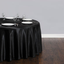 Load image into Gallery viewer, 108 in. Round Satin Tablecloth (14 Colors)