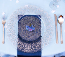 Load image into Gallery viewer, Baroque Glass Charger Plate 4/Pack (2 Colors)
