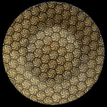 Load image into Gallery viewer, 13 in. Camellia Blossom Glass Charger Plate Gold 4/Pack