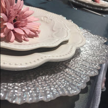 Load image into Gallery viewer, Coral Glass Charger Plate 4/Pack