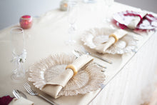 Load image into Gallery viewer, Coral Glass Charger Plate 4/Pack