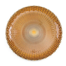 Load image into Gallery viewer, Copper Kaleidoscope Glass Charger Plate 4/Pack