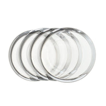 Load image into Gallery viewer, Band Clear Glass Charger Plate 4/Pack (2 Colors)