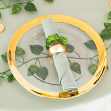 Load image into Gallery viewer, Band Clear Glass Charger Plate 4/Pack (2 Colors)