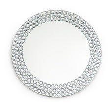 Load image into Gallery viewer, Glass Beaded Mirror Charger Plate 4/Pack