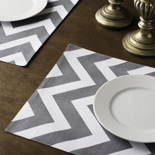 Load image into Gallery viewer, 13 X 19 in. Chevron Cotton Placemats 4/Pack (13 Colors)