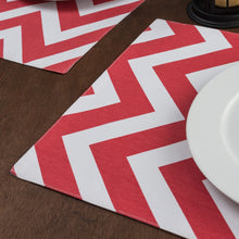Load image into Gallery viewer, 13 X 19 in. Chevron Cotton Placemats 4/Pack (13 Colors)