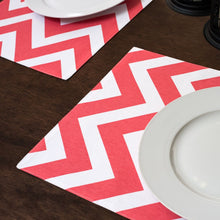 Load image into Gallery viewer, 13 X 19 in. Chevron Cotton Placemats 4/Pack (13 Colors)