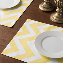 Load image into Gallery viewer, 13 X 19 in. Chevron Cotton Placemats 4/Pack (13 Colors)