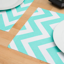 Load image into Gallery viewer, 13 X 19 in. Chevron Cotton Placemats 4/Pack (13 Colors)