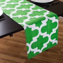 Load image into Gallery viewer, 13 X 90 in. Trellis Design Cotton Table Runner (9 colors)