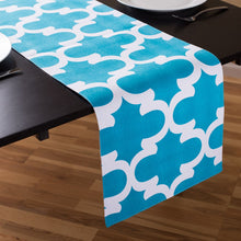 Load image into Gallery viewer, 13 X 90 in. Trellis Design Cotton Table Runner (9 colors)