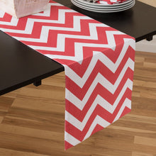 Load image into Gallery viewer, 13 X 90 in. Chevron Cotton Table Runner (10 Colors)