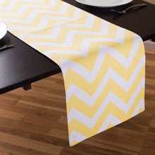 Load image into Gallery viewer, 13 X 90 in. Chevron Cotton Table Runner (10 Colors)