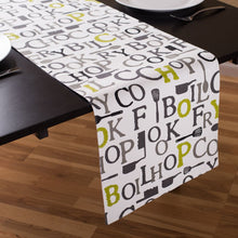 Load image into Gallery viewer, 13 X 90 in. Chef Print Cotton Table Runner (3 Colors)