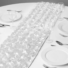 Load image into Gallery viewer, 14 X 108 in. Rosette Satin Table Runner (4 Colors)