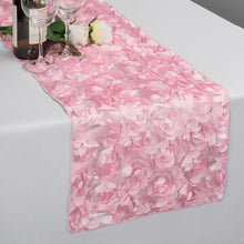 Load image into Gallery viewer, 14 X 108 in. Rosette Satin Table Runner (4 Colors)