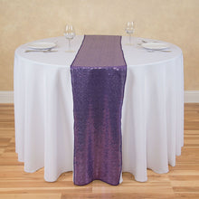Load image into Gallery viewer, 14 X 108 in. Sequin Table Runner Purple