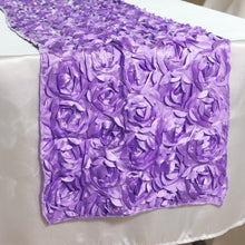 Load image into Gallery viewer, 14 X 108 in. Rosette Satin Table Runner (4 Colors)