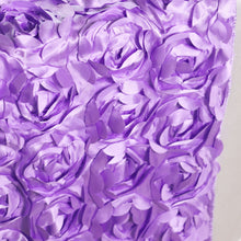 Load image into Gallery viewer, 88 X 154 in. Rectangular Rosette Satin Tablecloth (10 Colors)