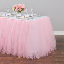 Load image into Gallery viewer, 14 ft. Tulle Tutu Table Skirt (11 Colors)