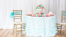 Load image into Gallery viewer, 17 ft. Cascading Ripples Table Skirt (6 Colors)