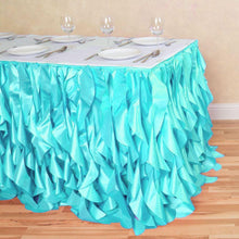 Load image into Gallery viewer, 17 ft. Curly Willow Table Skirt (13 Colors)
