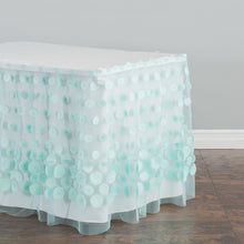Load image into Gallery viewer, 17 ft. Cascading Ripples Table Skirt (6 Colors)