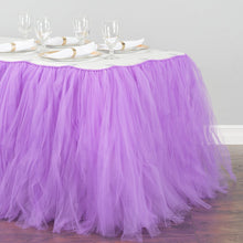 Load image into Gallery viewer, 14 ft. Tulle Tutu Table Skirt Lavender