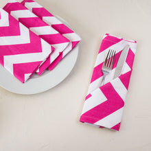 Load image into Gallery viewer, 19 X 19 in. Chevron Cotton Napkins 4/Pack (12 Colors)