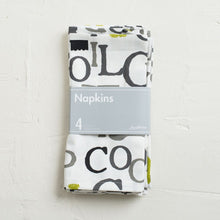 Load image into Gallery viewer, 20 X 20 in. Chef Print Cotton Napkins 4/Pack (3 Colors)