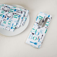 Load image into Gallery viewer, 20 X 20 in. Chef Print Cotton Napkins 4/Pack (3 Colors)