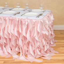 Load image into Gallery viewer, 21 ft. Curly Willow Table Skirt Light Pink