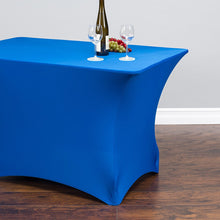 Load image into Gallery viewer, 8 ft. Rectangular Stretch Tablecloth Royal Blue