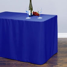 Load image into Gallery viewer, 8 ft. Fitted Polyester Tablecloth Royal Blue