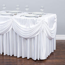 Load image into Gallery viewer, 6 ft. Drape Chiffon All-In-1 Tablecloth/Pleated Skirt (8 Colors)