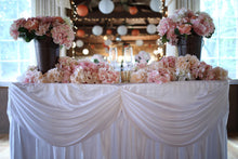 Load image into Gallery viewer, 6 ft. Drape Chiffon All-In-1 Tablecloth/Pleated Skirt (8 Colors)