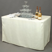Load image into Gallery viewer, 6 ft. Fitted Polyester Tablecloth (7 Colors)